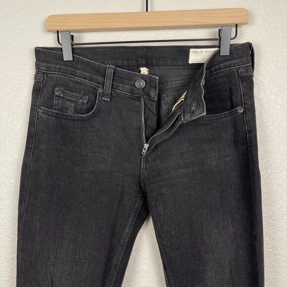 Rag & Bone Skinny Denim Jeans Rock w/ Holes Size 27 Distressed Grunge Emo - Picture 8 of 16